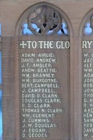 Adam Airley commemoration per Communion Table in St. Cuthbert's Church, Kikrcudbright